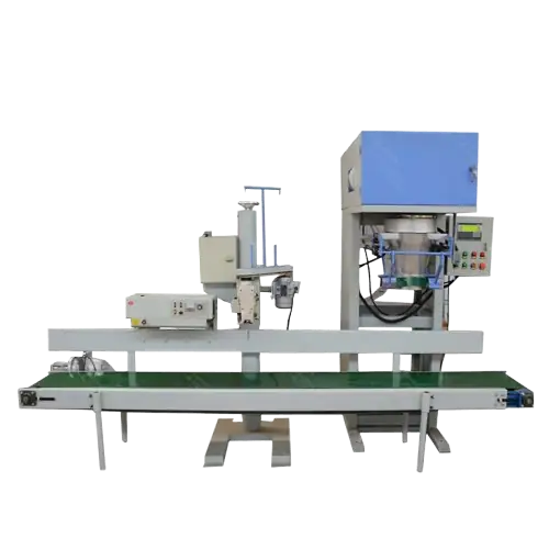 Single_Weigher_Bagging_Machine_with conveyor