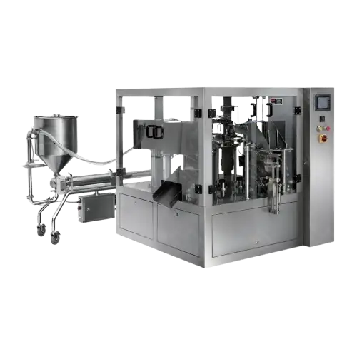 Paste_Liquid_Premade_Pouch_Packaging_Machine_Line 1