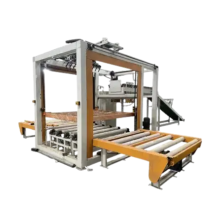 High_level_Palletiser_with_claw_system side view