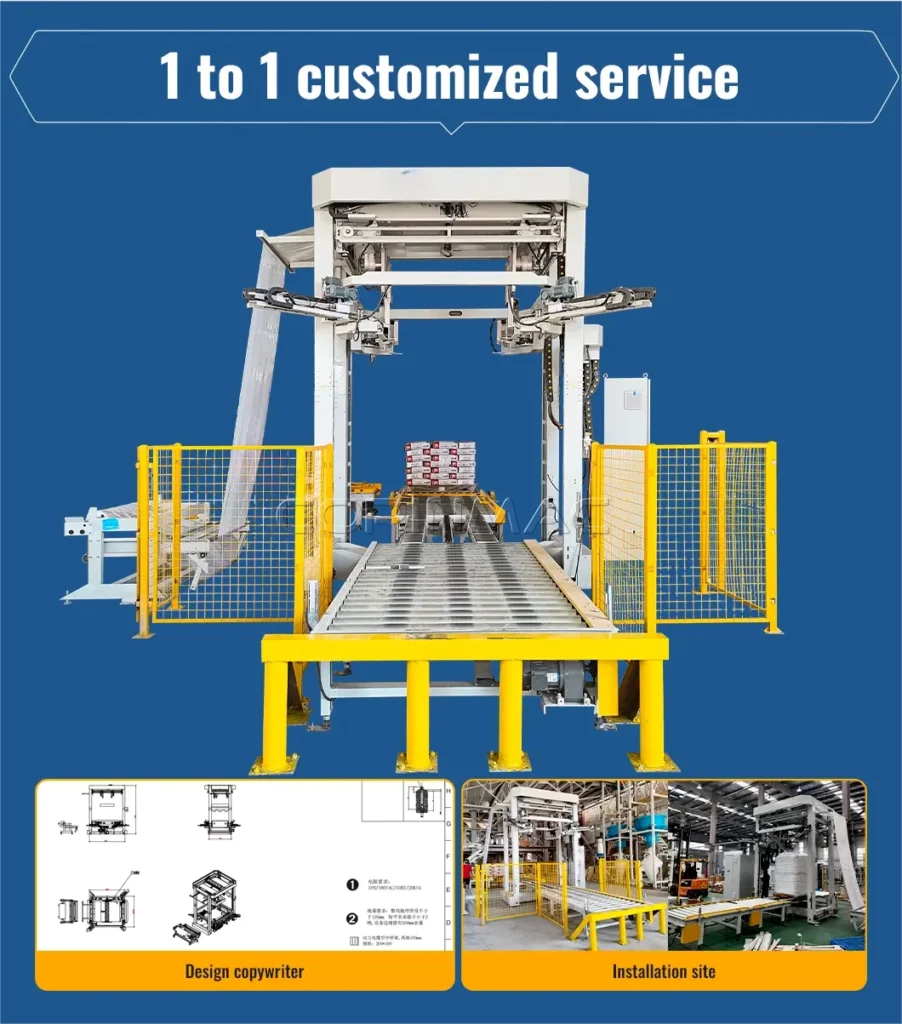 Automatic Stretch hooder wrapping machine introduction