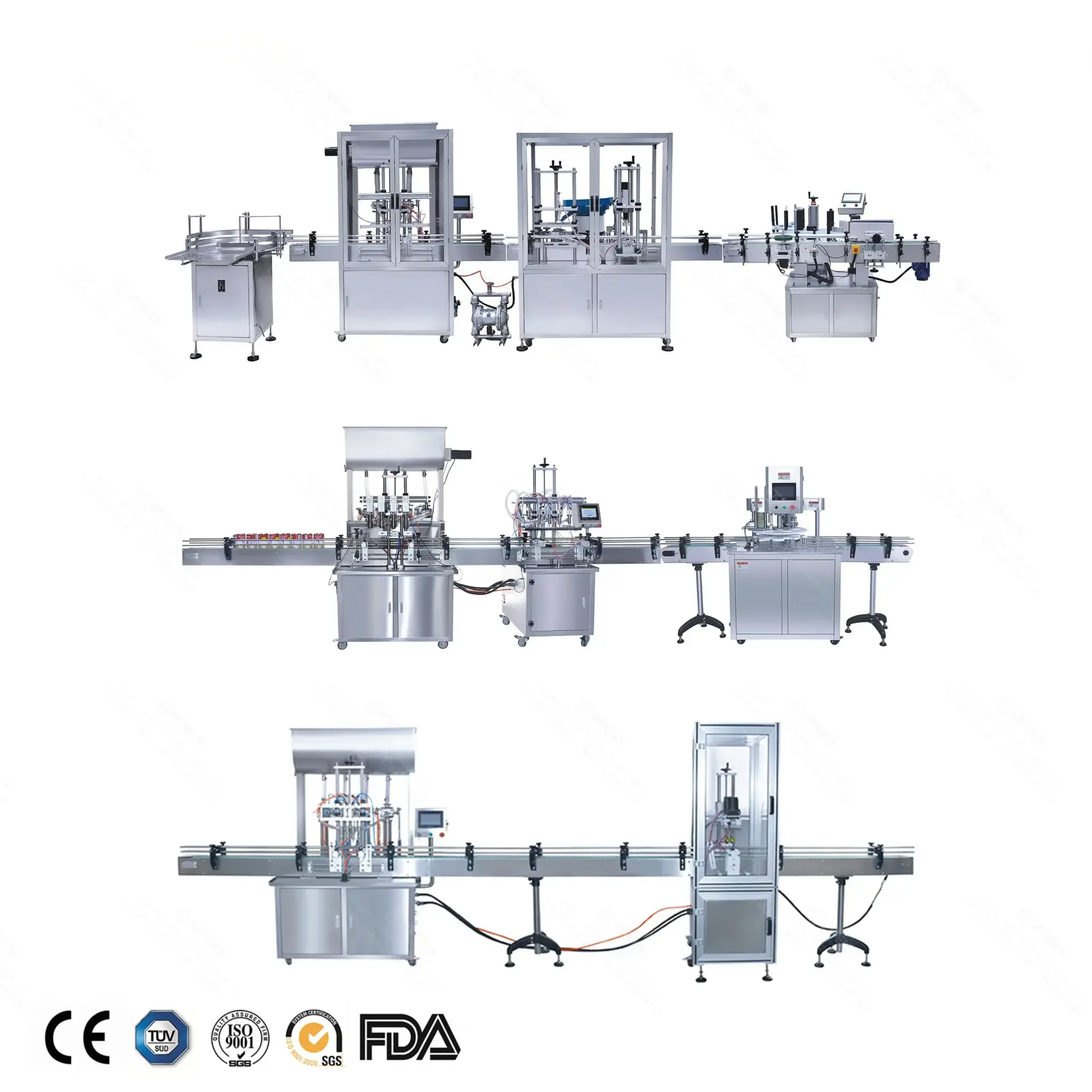 Automatic paste & Liquid filling and capping line