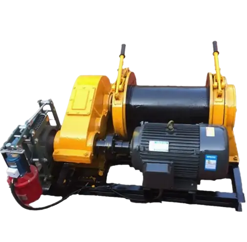 Electric Power Hydraulic Windlass Winch yellow