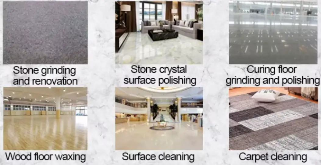 High Speed Marble Concrete Floor Polishing Machine uses