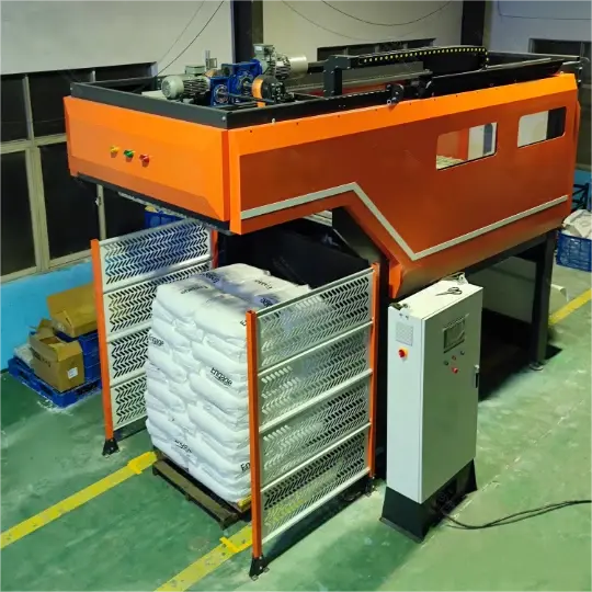 Layer by layer debagging machine left side