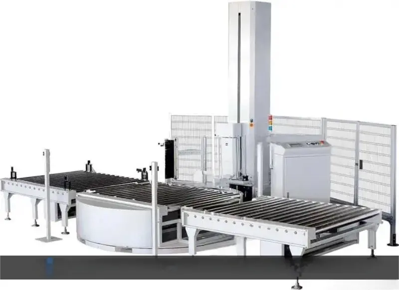 Pallet wrapping machine no background