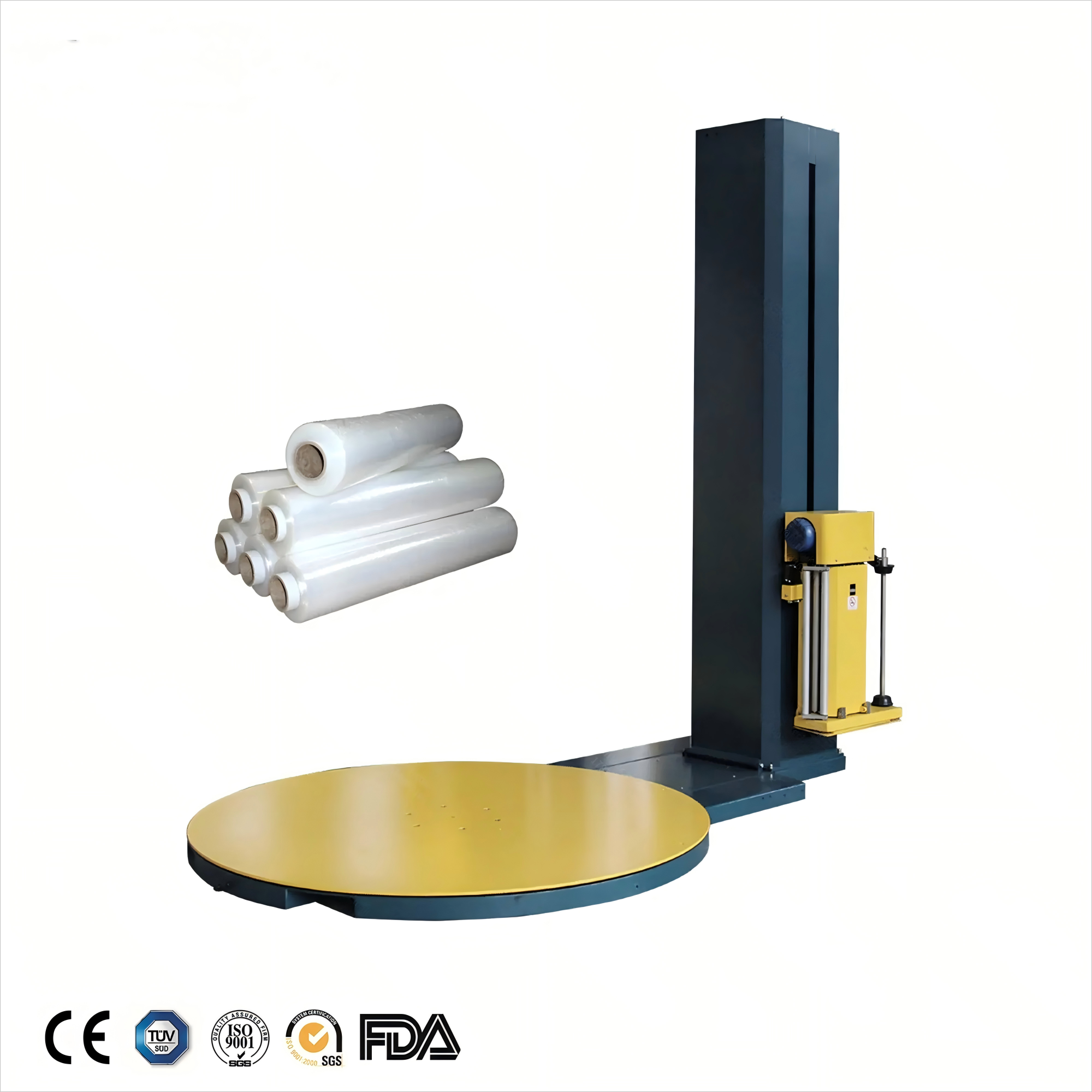 Pallet wrapping machine