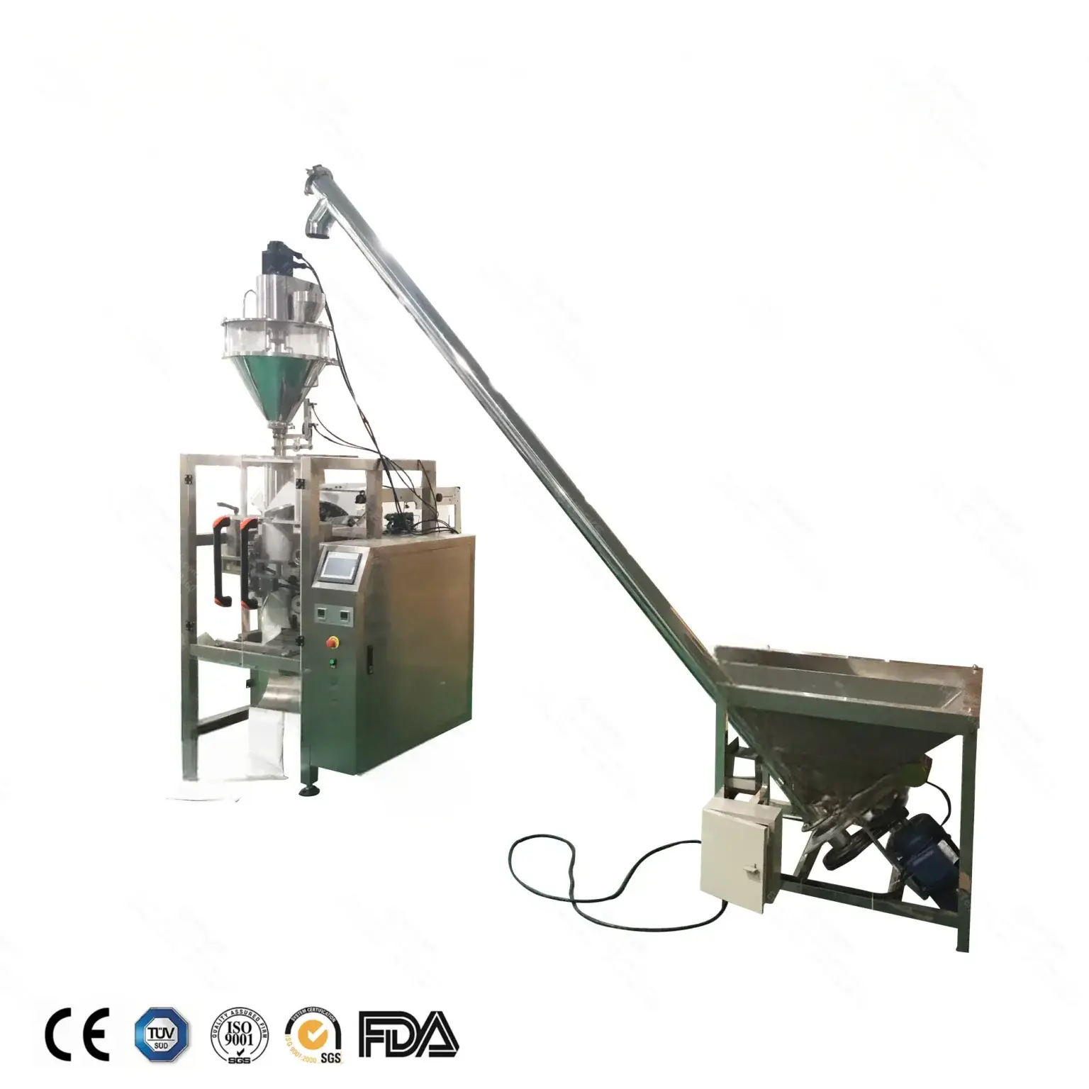 Pneumatic back sealing powder packing machine zoomed out