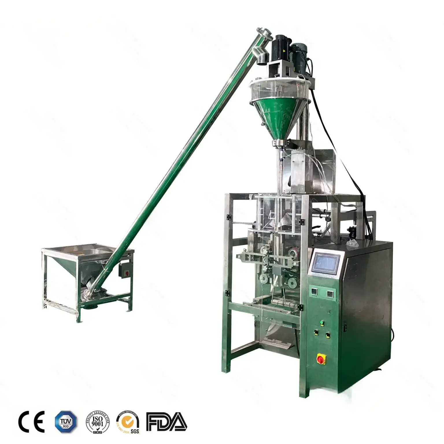 Pneumatic back sealing powder packing machine