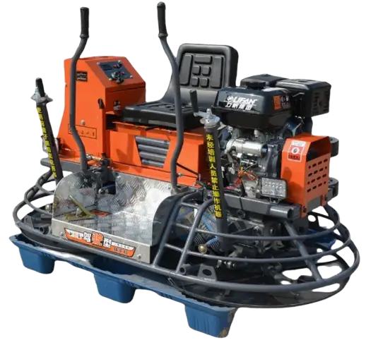 Ride on Concrete Trowel orange side