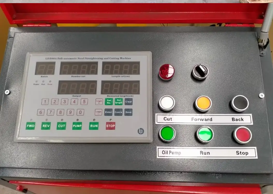 Steel Bar Rebar Straightening and Cutting Machine control box