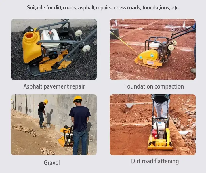 Vibration Plate Asphalt Compactor live