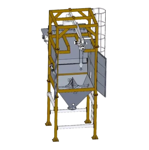 Flat Bottom Jumbo Bag Discharger