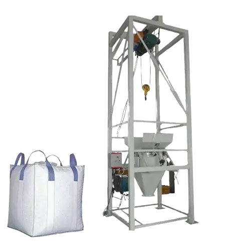 Outlet spout bulk bag discharger