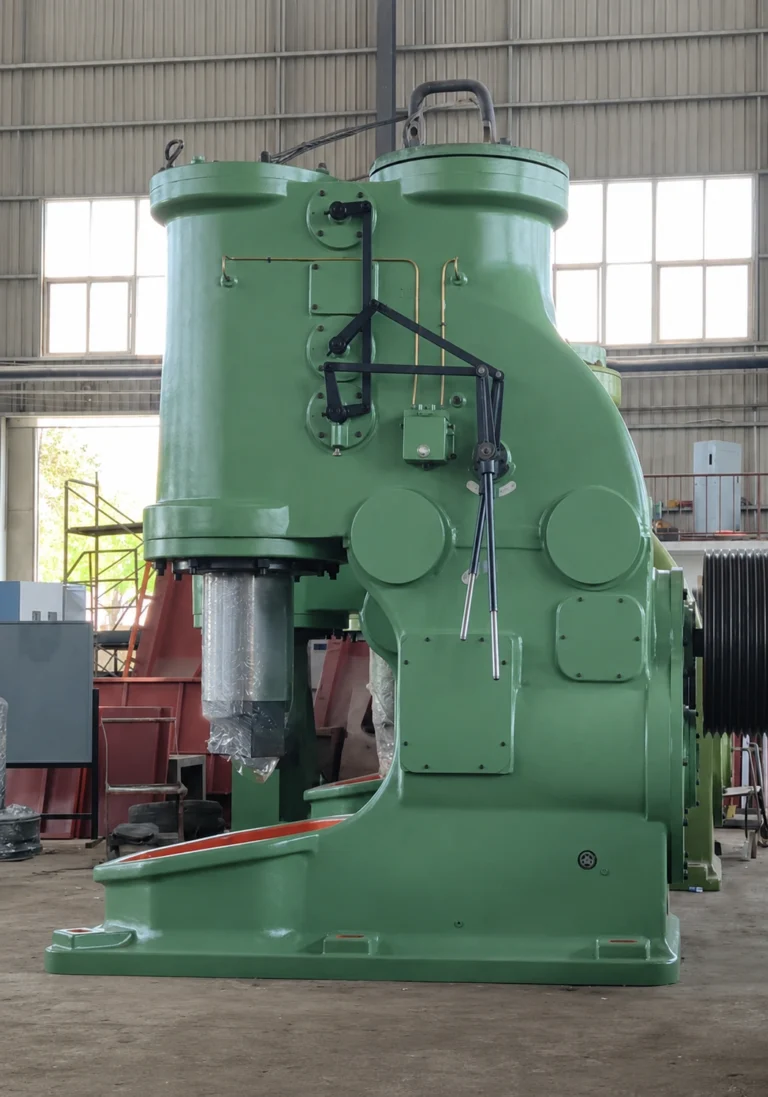 Pneumatic forging hammer light green in factory
